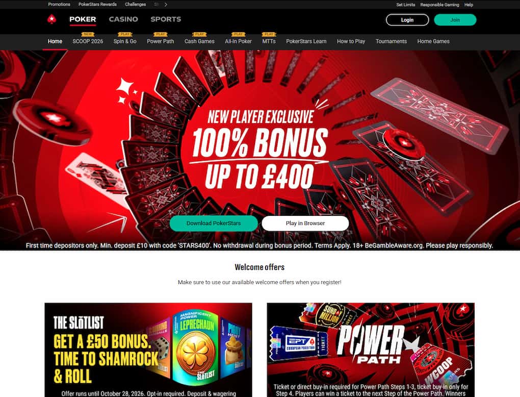 PokerStars - Online Poker Sites Not on GamStop